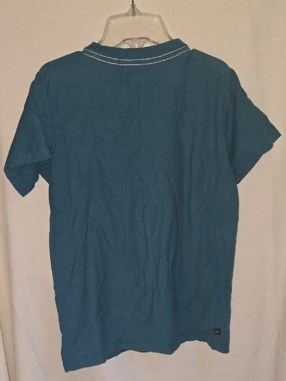 Tea Collection Teal Elephant Graphic Tee with Yellow Accents